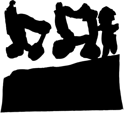 no.15(バンブー 作)オウイの影絵、ストーリーの画像、shadow puppet